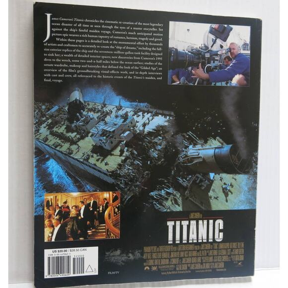 TITANIC by James Cameron Book 1997 Paperback 178 Pages Photographs Historical - Picture 5 of 9